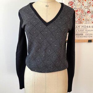 Merino & Cashmere Geometric Sweater